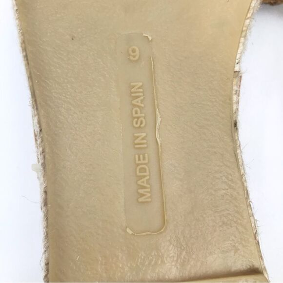 Picon Golden Brown Leather Strappy Espadrille Slide Sandals - Picture 12 of 13